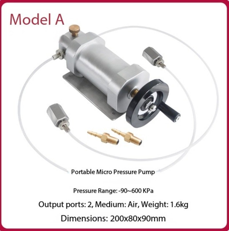 Handheld Air Pressure Pump, Vacuum Calibration Bench Pressure Gauge Sensor