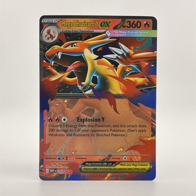 Pokemon Mega Charizard Y EX Promo Foil 030 HP360 Explosion Y 280 Mega Evolution