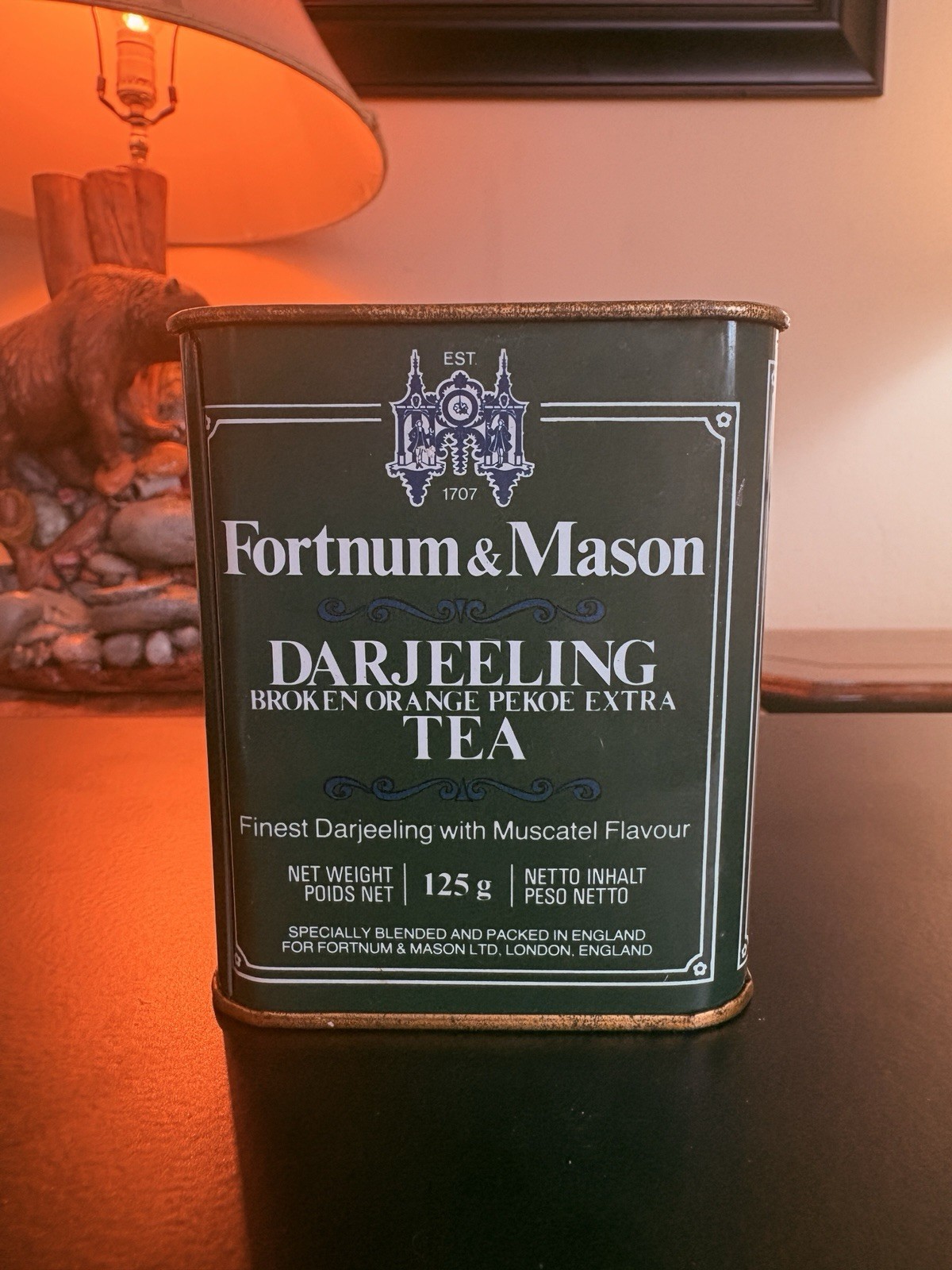 Tin English Green Tea Canister