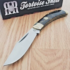 Rough Ryder Bow Trapper Folding Knife Stainless Steel Blade Synthetic Handle