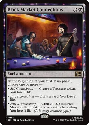 NM Black Market Connections, MTG, Heroes Commander, Magic the Gathering, 155