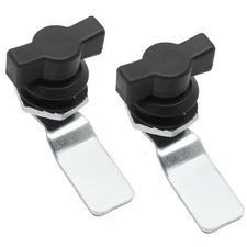 2 PCS Thumb Operated Offset Cam Lock, T Handle, Swing Knob, Turn Latch, Drawer