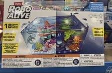 NEW Light Up Aquarium Set 18Piece Includes 2 Fish 2 Turtles&2 Axolotl Robo Alive