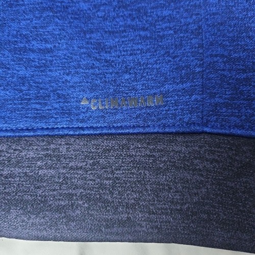 ADIDAS Full Zip Athletic Hoodie Climawarm Dark Blue Black Youth Kids Size Medium - Picture 10 of 11