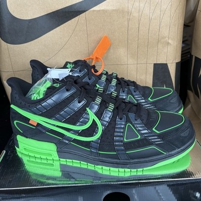 NEW Nike Air Rubber Dunk x OFF-WHITE Green Strike CU6015-001 Men's Size 15