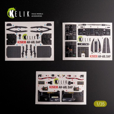 Reskit K35030 1/35 AH-60L DAP Interior 3D Decals for Academy Kit