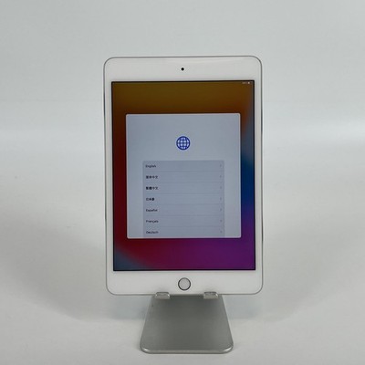 Apple iPad Mini 4 Silver 128GB WiFi - Good Condition w/ White Spots 