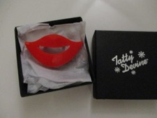 NEW TATTY DEVINE Leigh Bowery mouth lips brooch