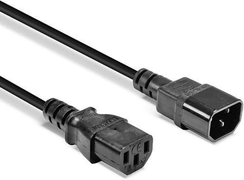LINDY 30321 IEC 0,5 m Verlängerungskabel P1 schwarz 1 m - Bild 3 von 5