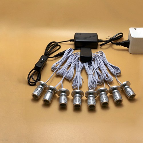 Mini LED Leuchte Bilderstrahler verstellbar Schreibtischlampe Netzteil Hub - Bild 15 von 26