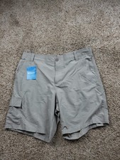 Columbia Six Rivers Cargo Shorts Size 36 Mens Brown Nylon 8" Inseam NWT