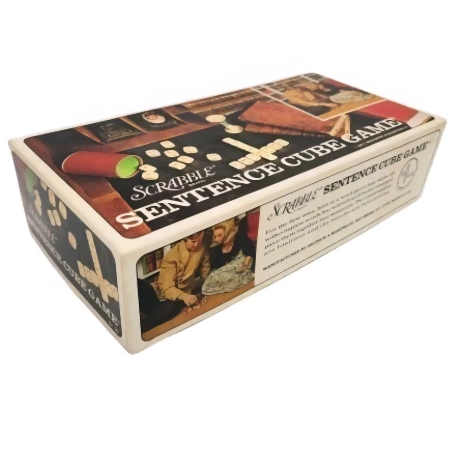 Vtg. 1971 Scrabble Sentence Cube Game-Complete - Image 2 of 4