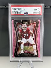 2024 Select Trent Williams #397 Pink Glitter SSP PSA GEM MINT 10 49ers POP 1