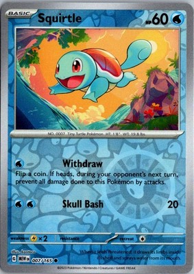 Squirtle - (Reverse Cosmos Holo) (Costco Exclusive) Holo Common Miscellaneous Ca