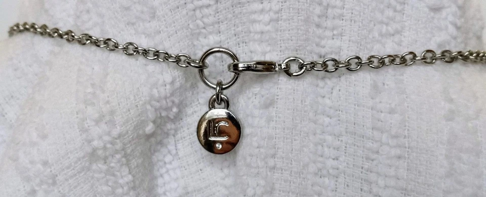 Collar gargantilla Liz Claiborne Art Deco imitación marcasita declaración 15" Foto 3 de 4