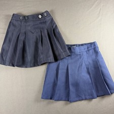 Chaps And Wonder Nation Navy Sz 7 Girls Elastic Waist Skort School Uniform