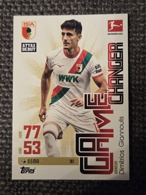 Match Attax 2025/2026 -  Gamechanger - Nr 181 - Dimitrios  Giannoulis - Augsburg