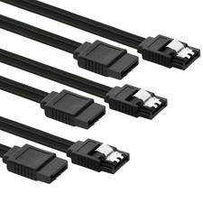 Image of 3-Pack SATA Cable III 6Gbps - High-Speed Data Transfer for HDD, SSD, CD Drives -