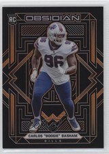 2021 Obsidian Rookies Electric Etch Orange /75 Carlos Basham Jr Boogie #188 0eq8
