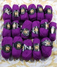 Lot of 17 Skeins of Tivoli Celtic Aran Superwash 100% Wool Yarn Color 966 Purple