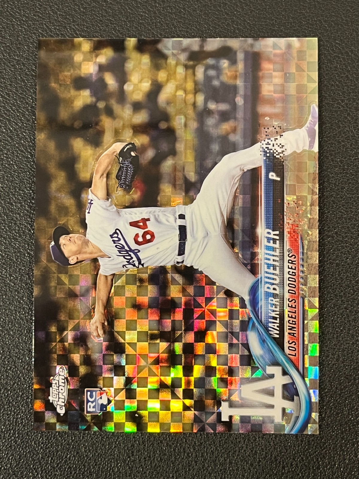 Walker Buehler 2018 Topps Chrome Rookie X-Fractor Dodgers 