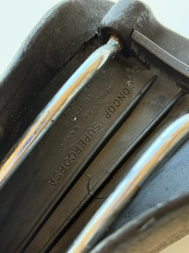 Sillín de cuero usado vintage Selle San Marco Concor Supercorsa Profit, Italia Foto 3 de 4