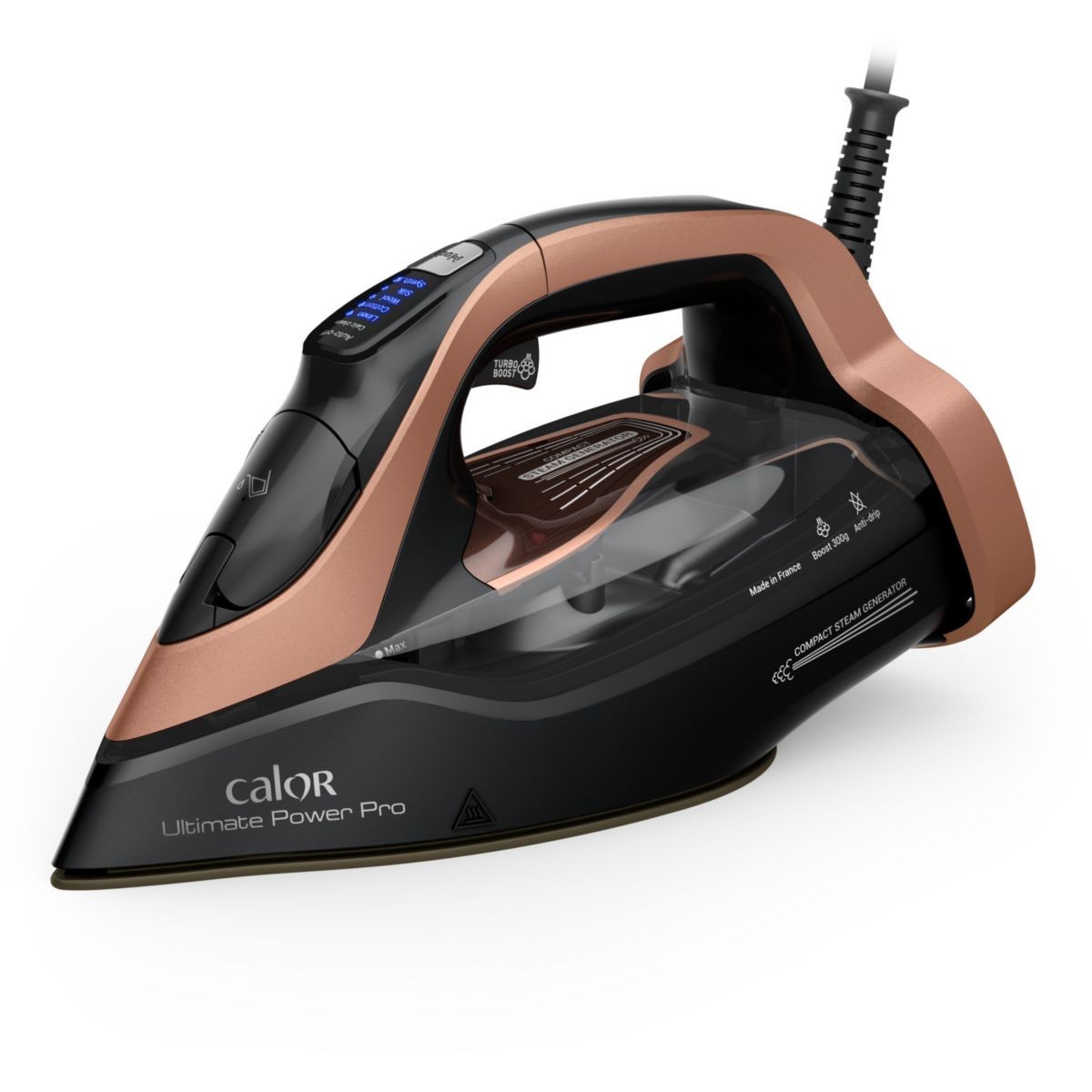 Fer à repasser CALOR FV9E50C0 Ultimate Power Pro bleu nuit avec technologie autonettoyante