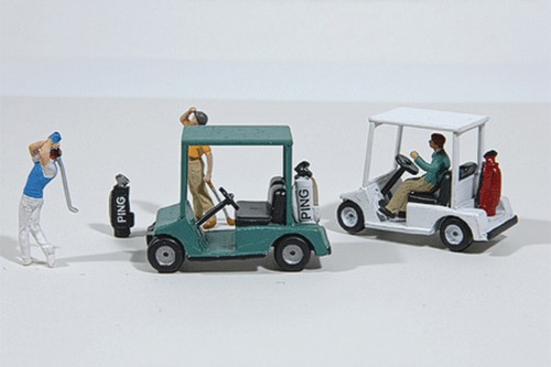 JL Innovative Design HO H0 Golf Carts (2) Kit  Art. Nr. 459 Neuware - Bild 2 von 2