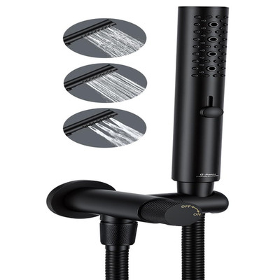 G-Promise All Metal Handheld Shower Set 3-Function Showerwand Included Handheld