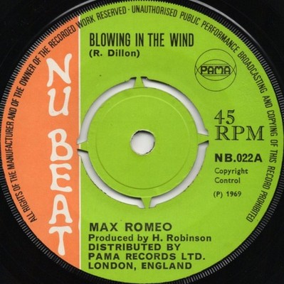 MAX ROMEO*BLOWING IN THE WIND*NU BEAT*ROCKSTEADY*BOB DYLAN*HÖREN