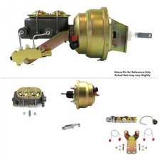 1968-1974 Chevrolet Nova Fw Mount Power 8 Dual Brake Booster Kit Bm Discdisc