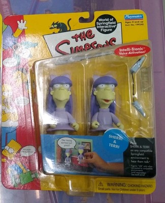 Simpsons twin girls Terri and Sherri series 8 figures Playmates interactive