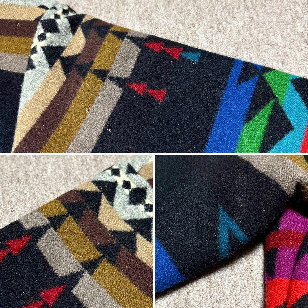 Pendleton Wool Jacket Native Pattern Black Made i… - image 20