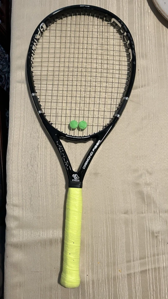 GAMMA C-4.0 Diamond Fiber Tech Tennis Racquet No. 4 Grip Mid Plus 4 1/2 SST - Image 3 of 4
