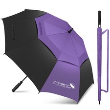 62 Inch Large Golf Umbrella Windproof Heavy Stick Umbrella for Automatic Open...
