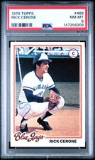 1978 TOPPS #469 RICK CERONE PSA 8