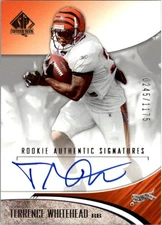 2006 SP Authentic #220 Terrence Whitehead Auto RC /1175 - FB