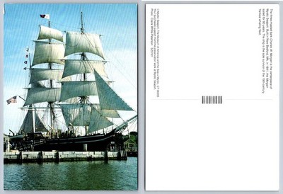 Mystic Seaport CT Charles W. Morgan Whaling Ship Postcard - Claire