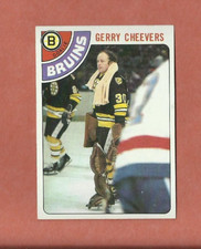 1978-79 TOPPS GERRY CHEEVERS CARD #140 BOSTON BRUINS