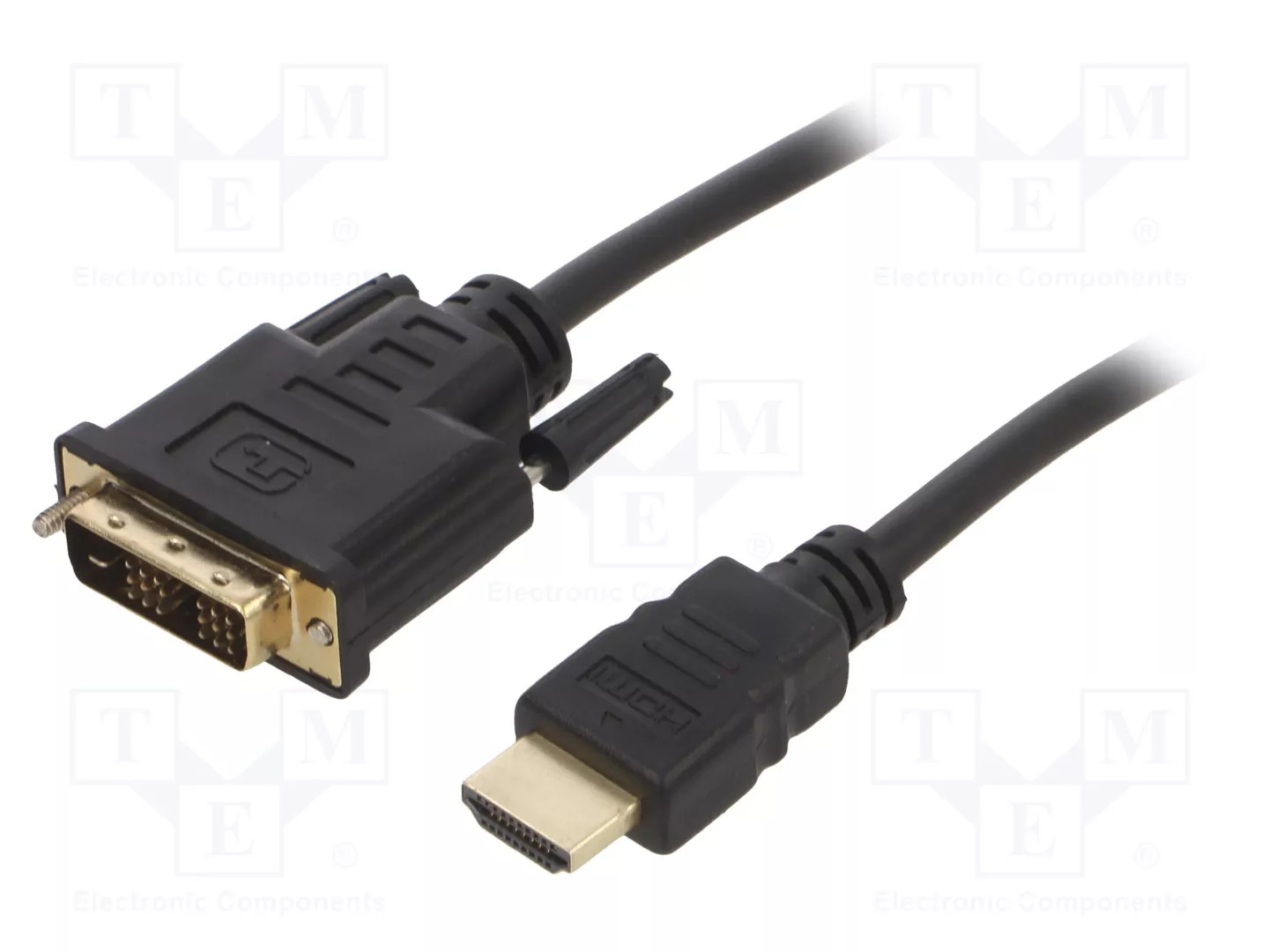 1.8m, hdmi/dvi, m/m 1,8 m dvi-d nero - Immagine 2