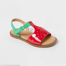 Toddler Girls Lucy Strawberry Sandals - Cat Jack Red 12T SEE DEAL