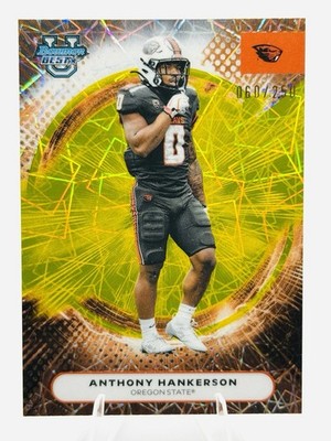 ANTHONY HANKERSON /250 - SP YELLOW LAZER REFRACTOR #61 - 2025 Bowman's Best