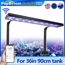 PopBloom Reef Led Aquarium Light Full Spectrum for Marine Reef Coral Fish Tank