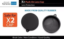 TWO X2 RUBBER 44mm 45mm 56mm 57mm Push-On  FRONT lens cap cover Protective