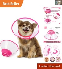 Lightweight Adjustable Recovery Collar for Kittens and Puppies in Charming Pink