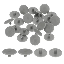 300Pcs 3x13mm Plastic Hole Plugs, Cabinet Round Screw Caps Cover, Gray