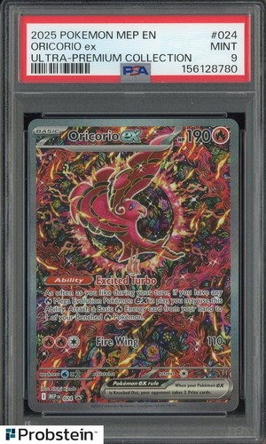 2025 Pokemon MEP EN Ultra Premium UPC #024 Oricorio ex PSA 9 MINT
