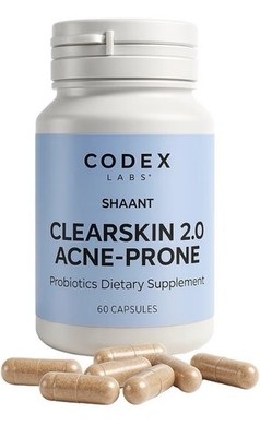 Codex Labs Shaant Clear Skin 2.0 Acne Prone Probiotics Supplement 60 Capsules