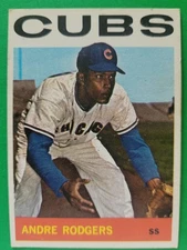 1964 Topps ANDRE RODGERS #336 Chicago Cubs  EX+  Clean & Smooth w/Great Color