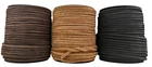 Light brown Black & Brown 4 mm Round antique look Leather Cord